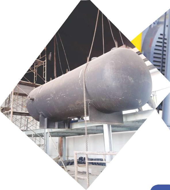 Ammonia surge drum