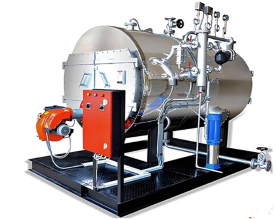Industrial boiler system for steam and hot water applications